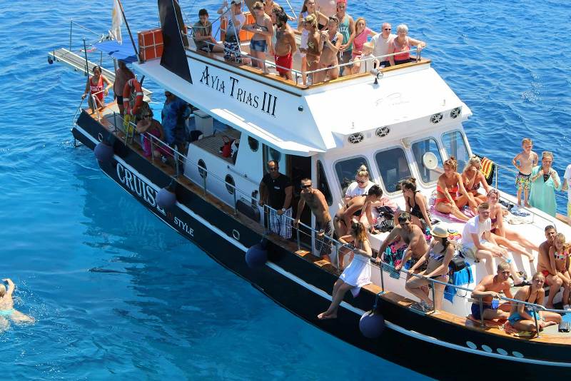Ayias Trias III Private Boat trips and cruises from Protaras